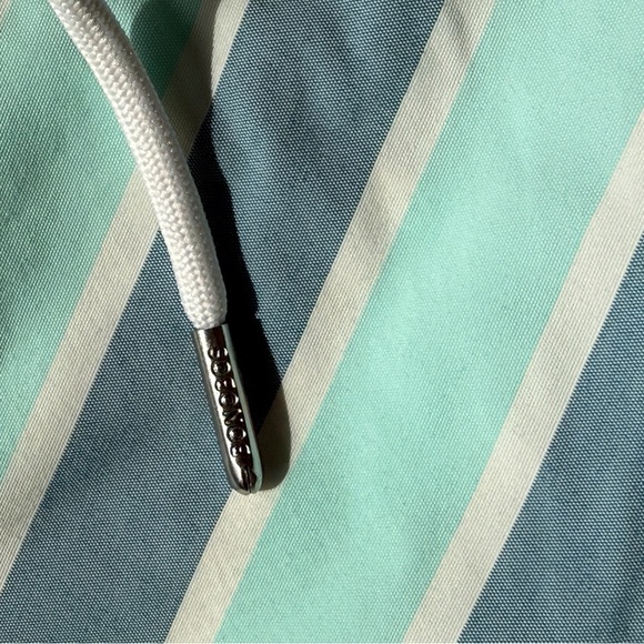 Bonobos Men's 8” Striped Swim Trunks Blue Size 38 Mesh Lining Tie Front Summer - Picture 5 of 8